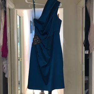 Eliza J one shoulder dress.